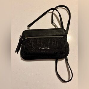 Calvin Klein Monogram Black Crossbody Bag